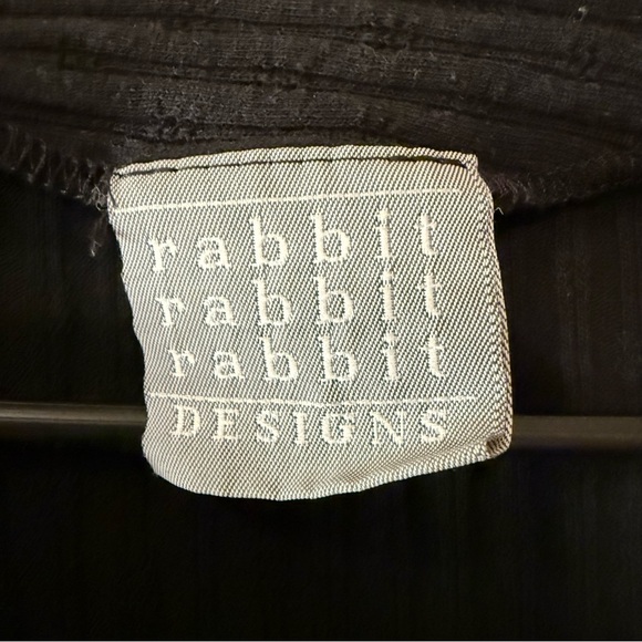 Rabbit Rabbit Rabbit Black Button Down Shirt - Picture 4 of 5